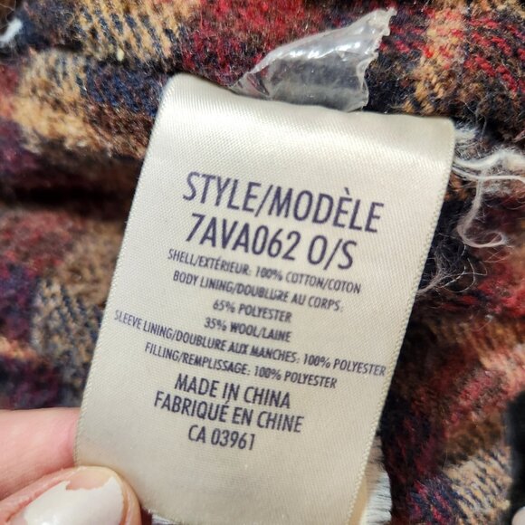 Denver Hayes Mens Lined Quilted Denim Jacket Distressed Parachutist Patch Warm - Picture 16 of 16